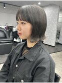 ボブ/ミニボブ/切りっぱなしボブ/外ハネ/外ハネボブ/韓国