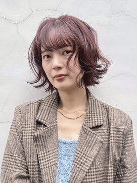 マッシュ グランバーズ 布施(MASHU GRANDVASE) 【東大阪布施】軽やかレイヤーボブ×カシスピンク