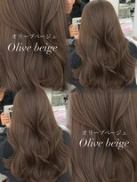 アマトウキョウスマートサロン(AMA TOKYO×Smart Salon)&nbsp;韓国ヘア　透明感カラー　オリーブベージュ