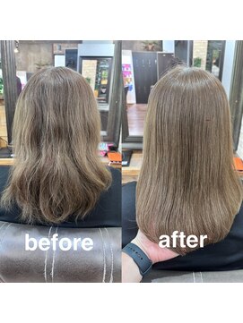 お客様お悩み解決 髪質改善 before after