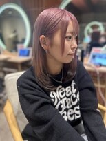 ヘアーアンドメイク ビス(HAIR&MAKE bis)&nbsp;大人気裾カラー黒×ピンク【立川/沙久楽】