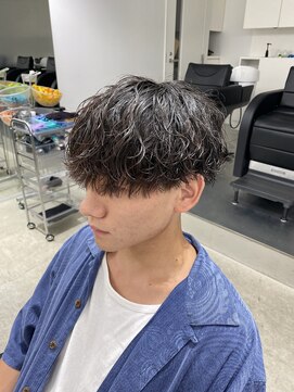 フィフス 栄(fifth) 波巻きツイストツーブロック縦落ち束感マッシュメンズパーマ