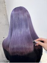 ネウィ 天王寺(newi)&nbsp;Wカラー × 髪質改善トリートメント ラベンダーパープル