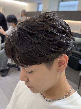 ビカムメンズヘアー 栄店(become men's hair) フェザーパーマフェザーショートニュアンスパーマ名古屋栄メンズ