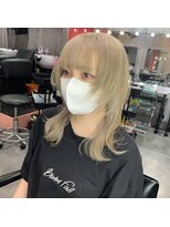 インク 渋谷(INK.)&nbsp;ミルクティーブロンドニュアンスウルフワンホンレイヤー渋谷