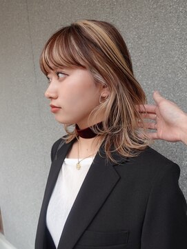 ユルクメゾンシティ 名古屋(JURK MAISON CITY) 名古屋/ミルクティーブロンド/ダークブルー/デジタルパーマ