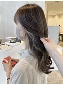 ハイライト×イヤリングカラー