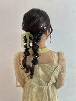 ジゼル ビエラ博多テラス店(GiseL)&nbsp;ツイン編み下ろし/結婚式ヘア