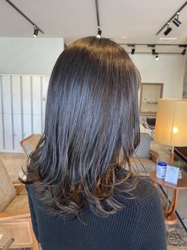 ディードア ヘア ヴィジョン(Ddoor hair vision) 暗めアッシュグレーミディアム