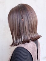 アイティーバイアルバム 松戸店(IT by ALBUM) 外ハネボブ_カーキグレージュマッシュショート_ba322441