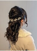 ハーフアップ アクセサリー