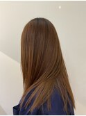 美しい艶のある髪へ×タイトストレート/アースカラー