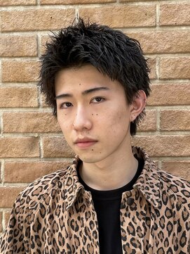 クオル 立川(QOL) ビジネスショートツイストスパイラルパーマツーブロック刈り上げ