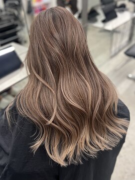 ジルブラン(JIL BLAN) ハイライトバレイヤージュダブルカラー20代30代40代グレージュ