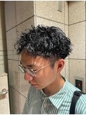 波巻きパーマ/メンズカット/メンズパーマ/ベリーショート