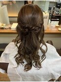 大人キレイ目なハーフアップ♪