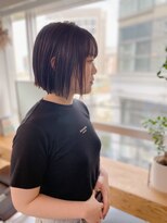 アンドチル 渋谷(AND CHILL)&nbsp;切りっぱなしボブ/ラベンダーアッシュ/タッセルボブ