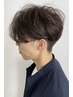 【メンズ限定クーポン】カット+フェザーパーマ+眉cut ￥12100→￥9680