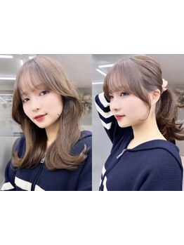 [カット+髪質改善3stepTR￥7680]最も小顔に見える顔周り/前髪にこだわった韓国ショート/ボブヘア☆[大宮]