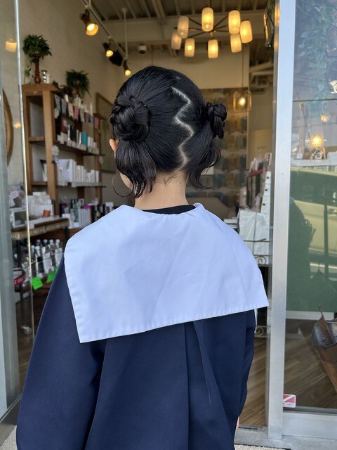 卒園式ヘアアレンジ