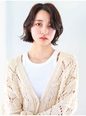 <土屋結良>ワンカラーでできる地毛風カラーの外ハネボブ