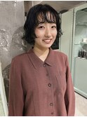 レイヤーボブとくりっとパーマ