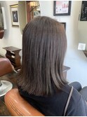 30代40代×切りっぱなしボブ×グレージュ