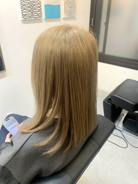 エミー(aimee) 縮毛矯正×ハイトーン