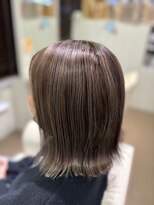 ジュイール 武蔵村山店(jouir) アッシュベージュダブルカラーハイライトカラーケアブリーチ