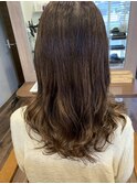 20代30代40代ハイライトミルクティーベージュなみなみウェーブ