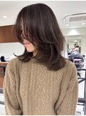 ハイライトバレイヤージュダブルカラーショートカット