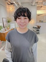 ヘアー アイス カンナ(HAIR ICI Canna)&nbsp;ショートアレンジ/マッシュショート/くせ毛風パーマ【ノグチ】