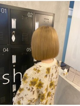 シェル 津山の手店(shel) ハイトーンベージュカラー