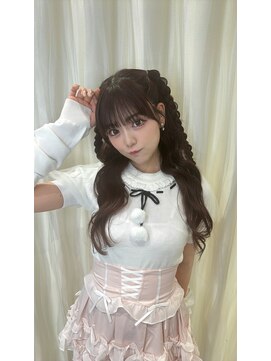 ユアーズヘア 新宿三丁目店(youres hair) みつあみハーフツイン