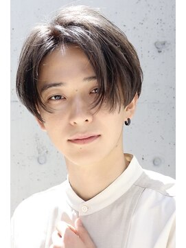 ネイビー(NAVY) サラサラナチュラルヘア！ワックスなしセンターパート