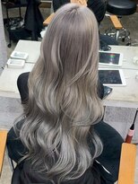 アポロ 横浜駅店(apollo)&nbsp;ブリーチ/ミディアムヘア/デザインカラー/フェイスフレーミング