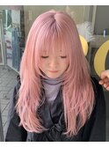 ◎ホワイトピンク/ブリーチ1回/ホワイティピンクカラー表参道