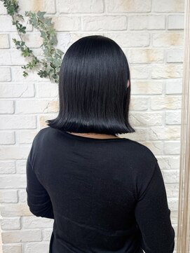 ミックリンクバイリッシュ(mic link by Riche) 髪質改善×ブルーブラックボブ♪