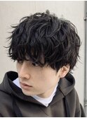 渋谷シャドウパーマメンズマッシュパーマ無造作パーマ