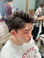 スタンドバーバー 柏(STAND BARBER) MEN’S HAIR/サーフカール/刈り上げセンターパート/<理容室>