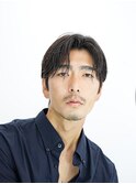センターパート ニュアンスパーマ 鹿児島メンズ