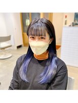 チュール バイ ラランジェ 横川店(ture by LARANJE) インナーカラー★ブルーラベンダー