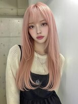 ランテルディ 渋谷(LANTERDIT)&nbsp;韓国風パーマ薄め前髪ワンホンヘア顔まわりレイヤーくびれヘア☆