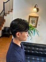 ラポール 蟹江(RAPPORT) 【メンズカット】爽やかツーブロック×ウェット質感ショート