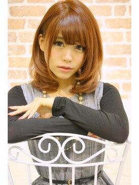 メイズ(MAZE) 【メイズ・鍛原志行】◆ローズレッドが可愛いカールミディ◆