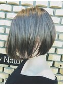 宇都宮美容室 Bliss by Natural  前下がり ボブ ショート