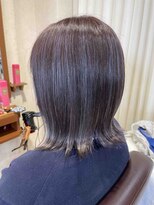 パッション 石巻中里店(PASSION) ミディアムボブラベンダーカラー