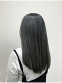 ストレート×リフレクショングレー