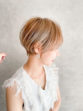 パレット 高崎店(Palette) くびれショート×ホワイトミルクティー