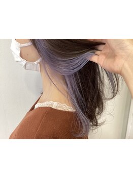 顔回りの印象UPする“インナーカラー”☆さりげないおしゃれで周りと差が付くスタイルに…♪【市川】